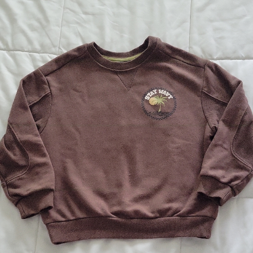 Stay Warm Brown Crewneck Sweater